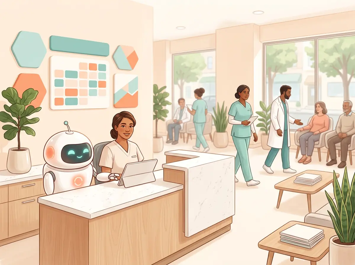Robot helping with clinic scheduling